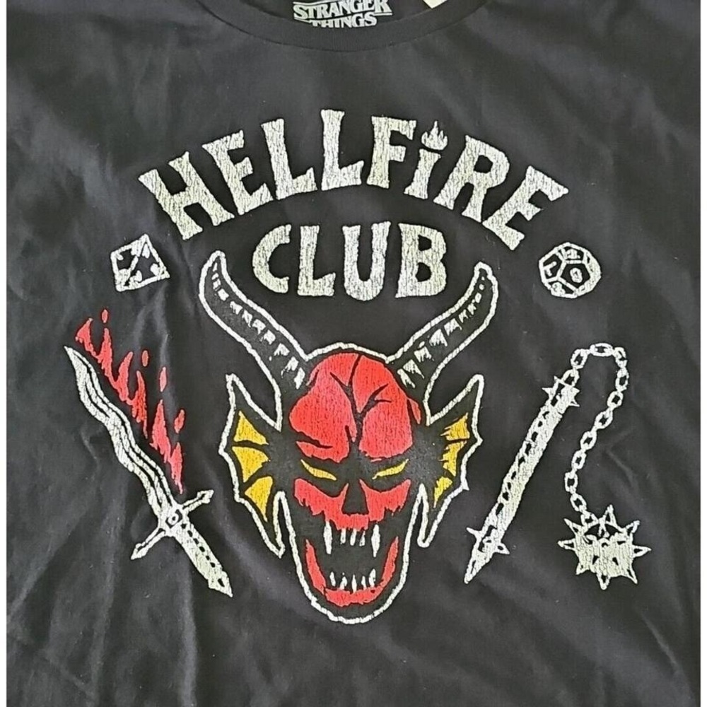 Stranger Things Hellfire Club Men's Short Sleeve T-Shirt Size 3XL